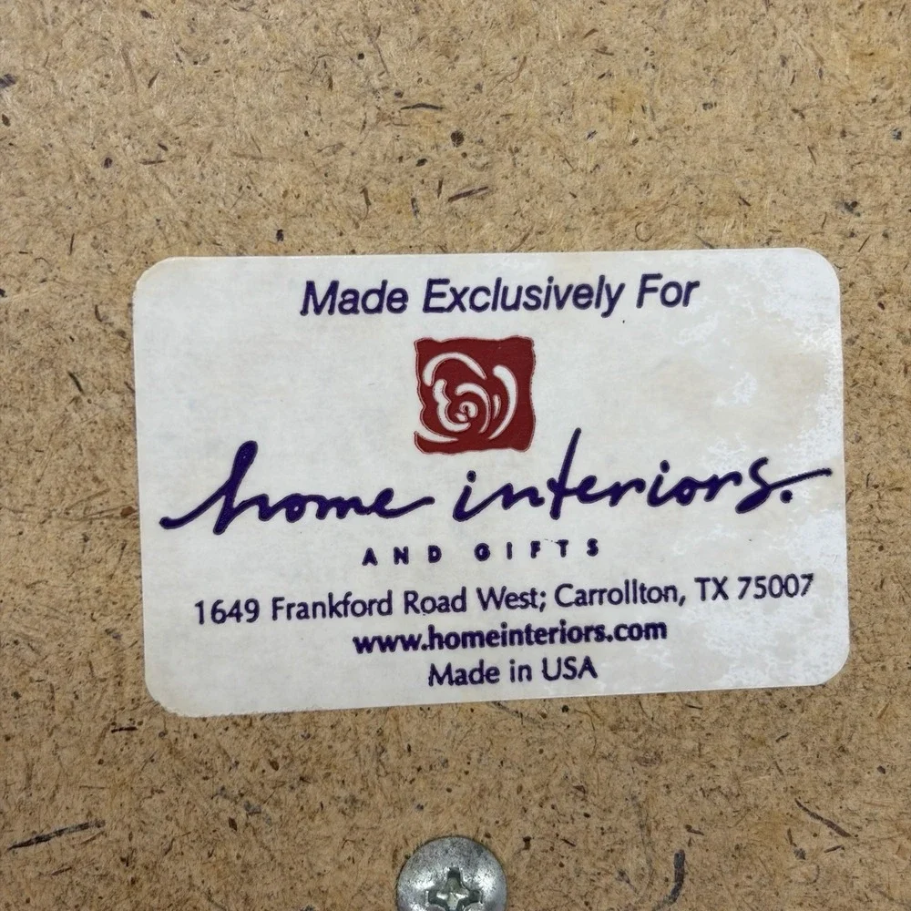 Vintage Home Interiors Last Supper Mirrored Plaque Wall Hanging Gold Made In USA